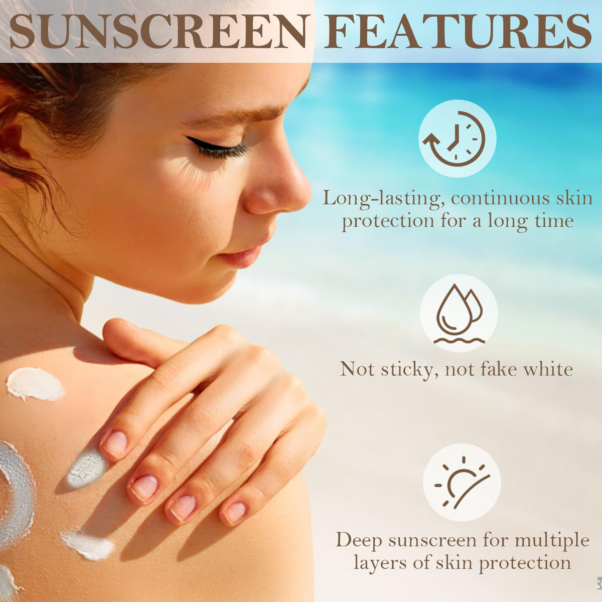 Beef Tallow Sunscreen, Sunscreen for Face, Natural Reef Safe Sunblock for Face Body, Non Greasy Clean Travel Sun Screen Sunblock