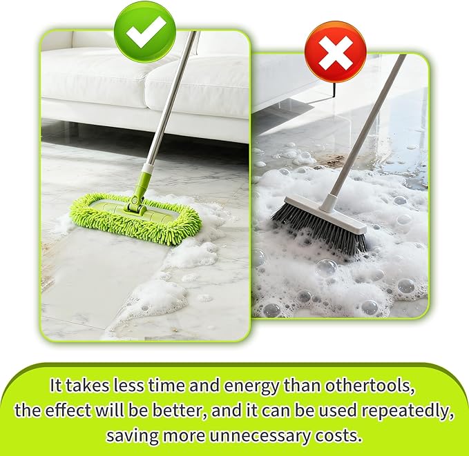 8 Pack Reusable Microfiber Mop Pads,Compatible with Swiffer Sweeper Mop, Replacement Dry Sweeping Cloths & Wet Mopping Cloths Sweeping for Surface/Hardwood Floor Cleaning