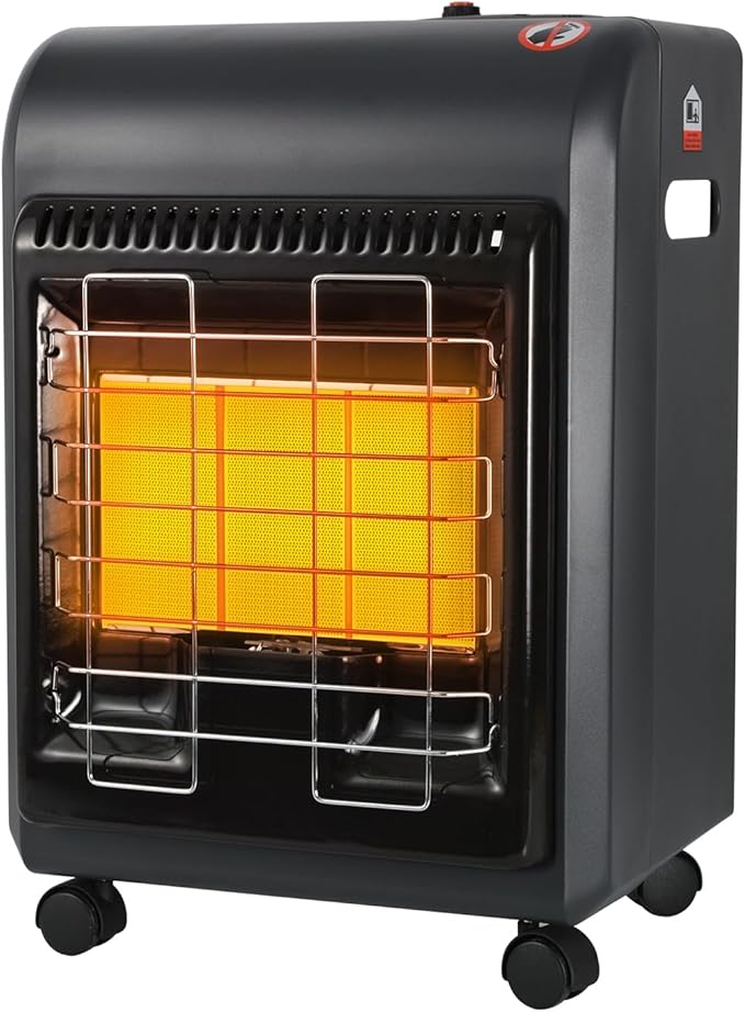 OKF Propane Heater, 6000 to 18000 BTU 3 Modes Indoor Propane Heater with ODS & Tip-over Protection, Outdoor Heaters with G...