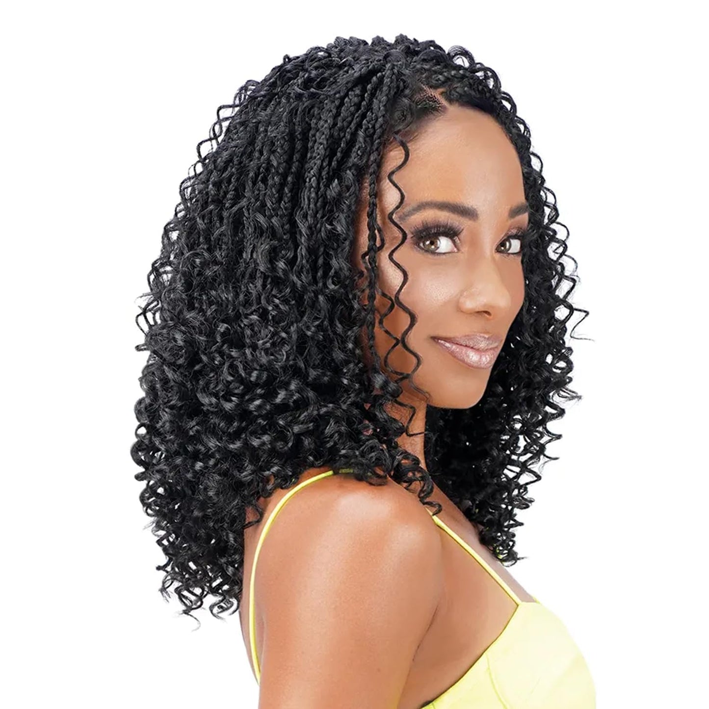 Royal Zury Crochet Briad V-shape Finish Style V11 Boho Curly (12+13+14) (FS1B/30)
