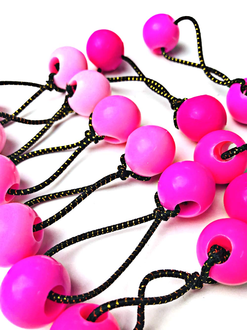 Tara Girls Twinbead Bubble Ball Ponytail Elastics 10 Pieces Selection (BT22)