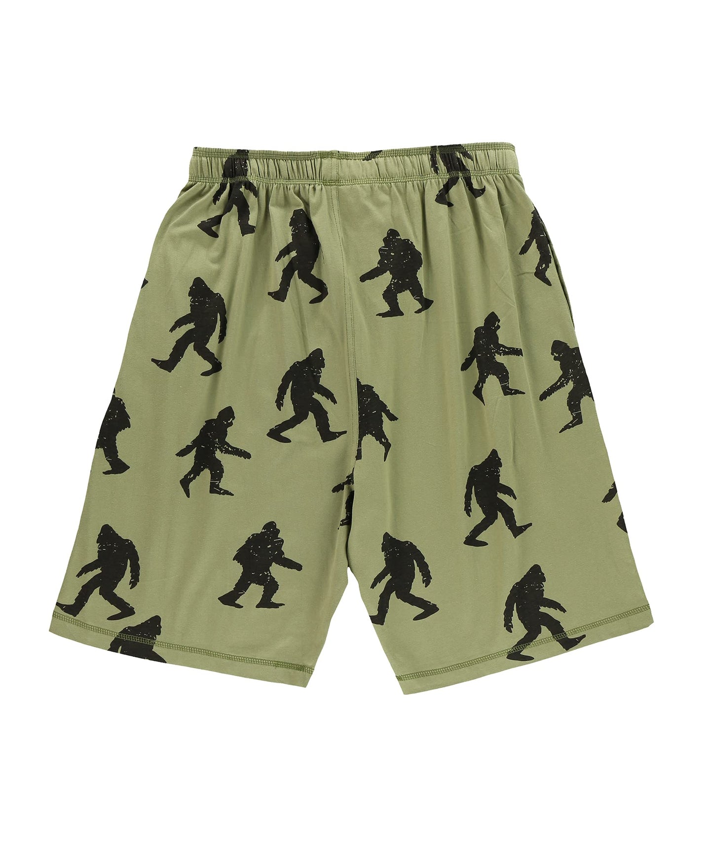 Lazy One Pajama Shorts for Men, Men's Pajama Bottoms, Sleepwear, Mythical, Creature (Bigfoot, XX-Large)
