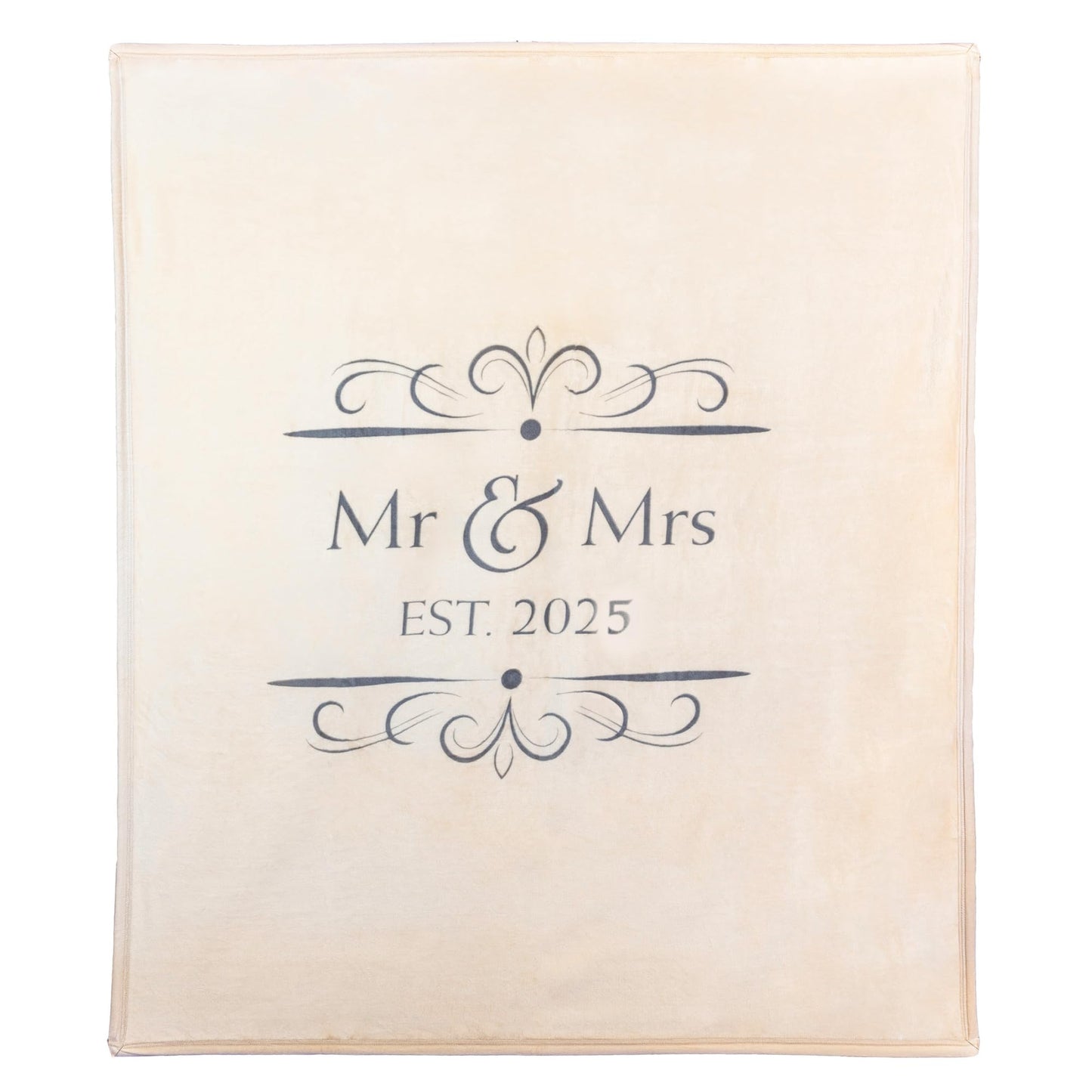 Soft Sentiments Outrageously Soft Reversible Velvet Ultra Plush Throw - 50 x 60 Inch - Mr & Mrs 2025