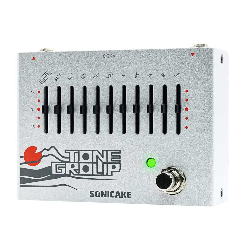Sonicake Eq Equalizer Guitar Effects Pedal Tone Group 10-Band