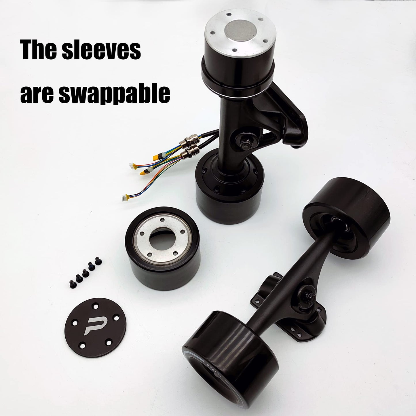 Dual Motor Set with Rider Pads Bundle for Electric Skateboard