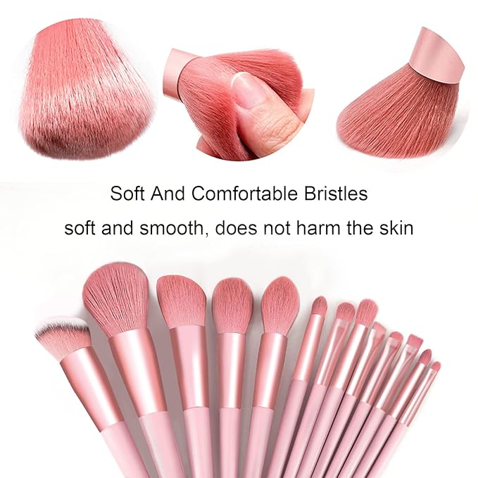 Makeup Brushes 22 Pcs Makeup Kit,Foundation Brush Eyeshadow Brush Make up Brushes Set (Pink, 22 Piece Set Large)