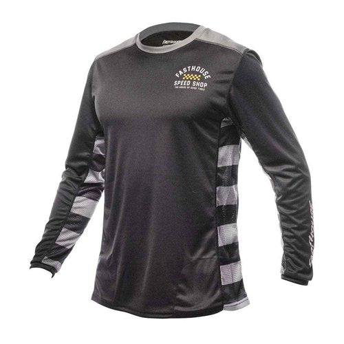 FASTHOUSE Classic Outland Long Sleeve Jersey (Black, Medium)