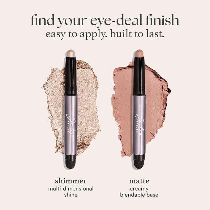 Julep Eyeshadow 101 Cream-to-Powder Waterproof Shadow Stick – Orchid Shimmer – Long-Lasting, Crease-Proof, Soft Purple Shimmer Cream Eyeshadow with Built-in Smudger