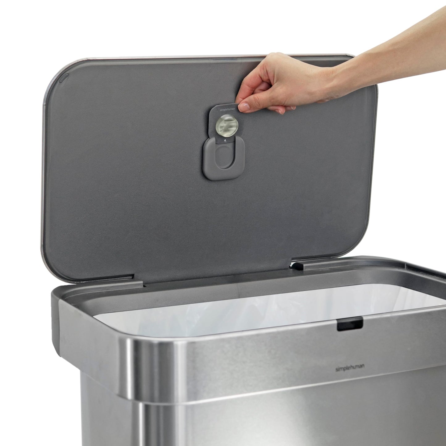 simplehuman Odorsorb Pod Starter Pack – Natural Plant-Based, Fragrance-Free Trash Can Odor Eliminator for Trash Cans, Odor Control System Starter Kit (1 Holder + 2 Pods)