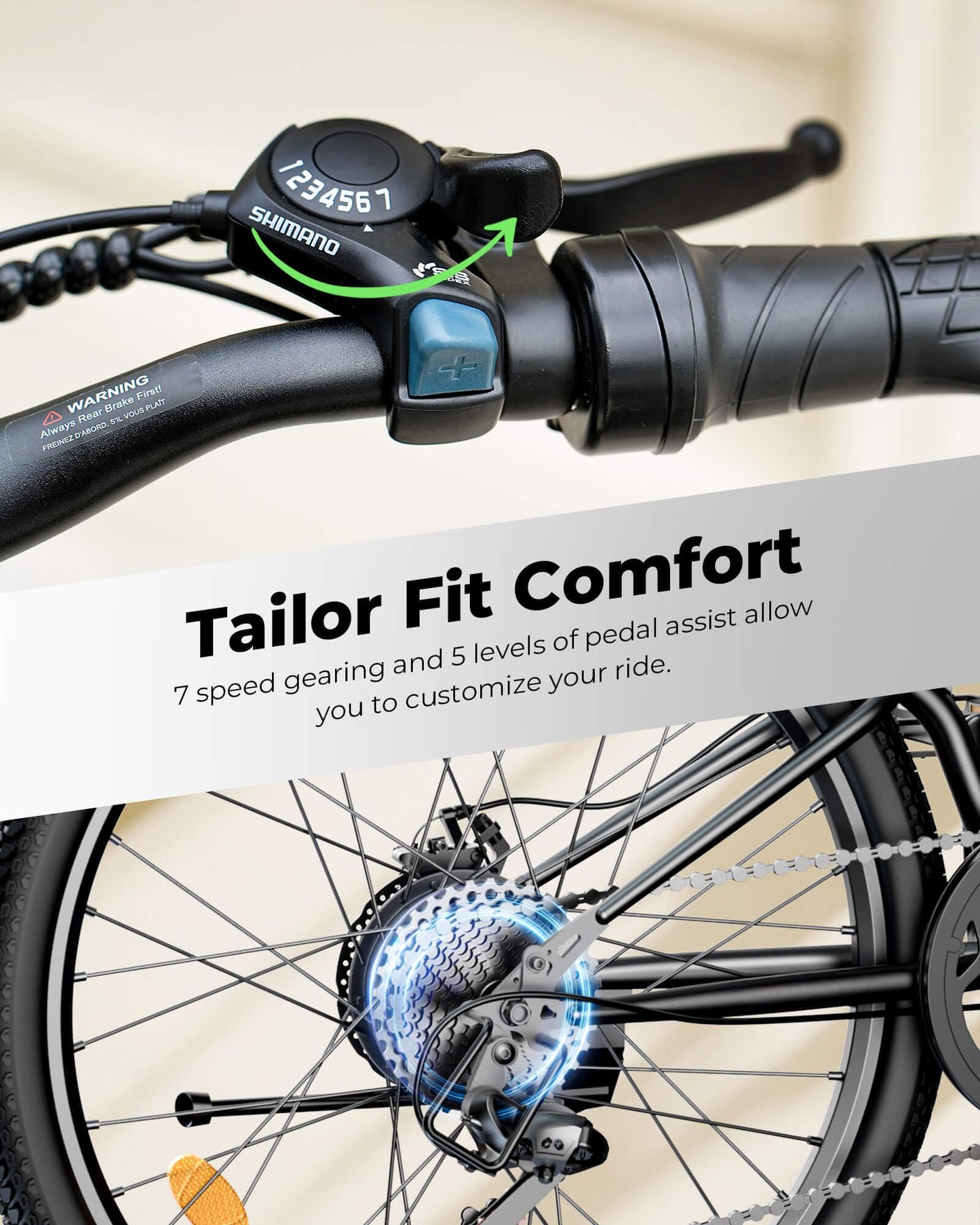 isinwheel M40 Folding Electric Bike for Adults 500W Ebike with Basket, Dual USB Charging Ports, Full Suspension, 7 Speed Gearshift, 20mph Foldable Electric Bicycles, 26" Electric Mountain Bike