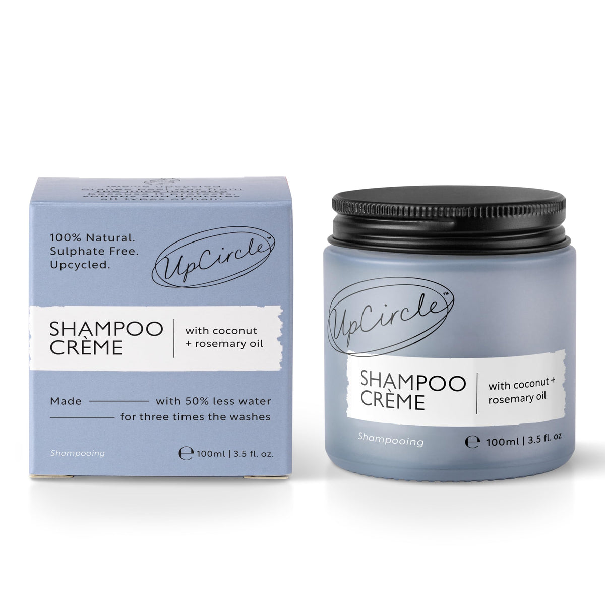 UpCircle Shampoo Crme with Rosemary Oil + Pink Berry 3.52oz - Gentle Formulation To Soothe + Cleanse - Coconut + Grapefruit oil