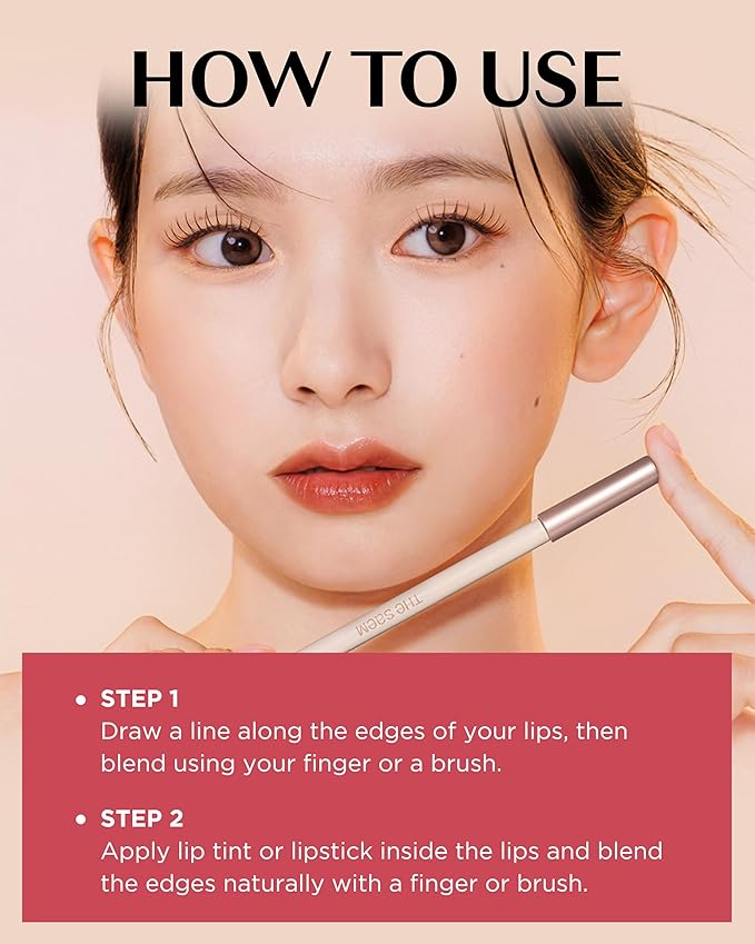 THESAEM Cover Perfection Lip Pencil - Slim, Easy-Blend & Overlip Makeup, Creamy Matte Lip Liner, Long-Lasting with Built-In Sharpener (04 Taro)