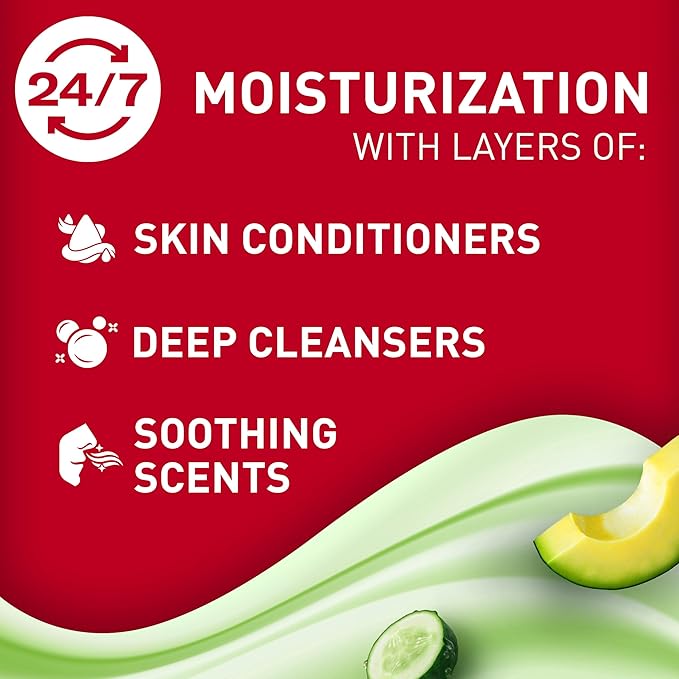 Old Spice Super Hydration Body Wash GentleMan’s Blend, Cucumber + Avocado Oil Scent for Deep Cleaning and 24/7 Renewing Moisture, 20 oz