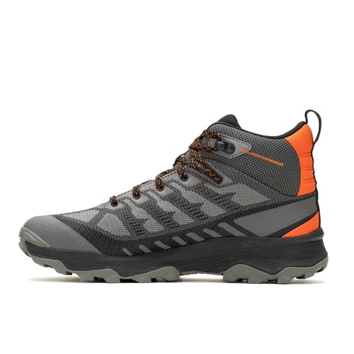 Merrell Men's Speed Eco Mid Waterproof Boot, Charcoal/Tan 7 M