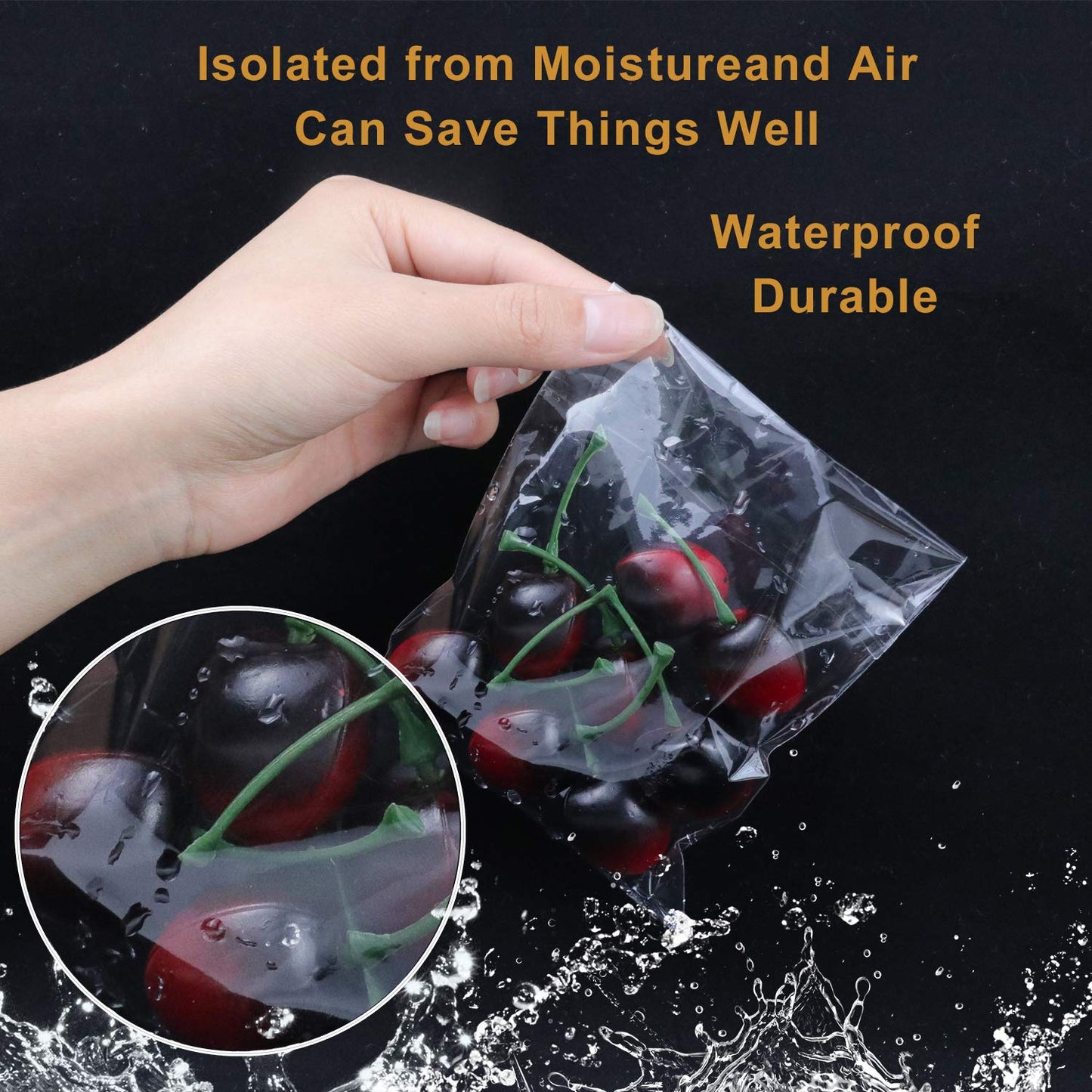 NEOACT 400 Pcs 4"x4.73" Clear Resealable Cellophane Bags Good for Bakery, Candle, Soap, Cookie Poly Bags