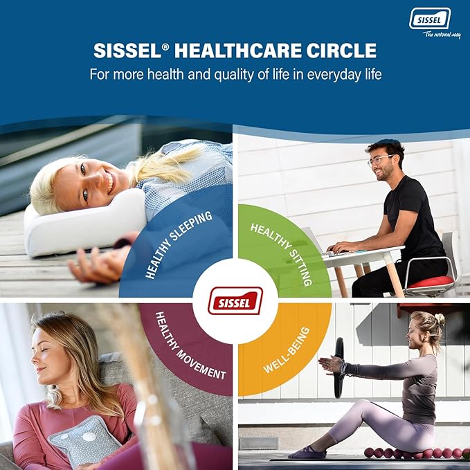 SISSEL Soft Deluxe Neck Pillow | Washable Satin Cover at 104�F | Viscoelastic Foam | Extra Wide & Height Adjustable | Optimal Sleeping Comfort | Made in Sweden | 24.8 x 13 inches | 5-Year Warranty
