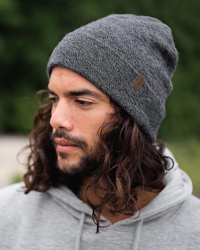 FURTALK Beanie for Men Women Cuffed Thick Knitted Unisex Winter Hat Beanies Skull Cap