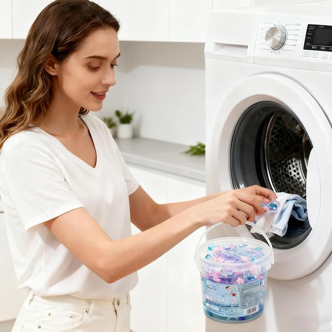 Laundry Detergent Pods – 40 Tablets Deep Cleaning Laundrys Soap Beads | Laundry Pods With Scented Beads Stain Removal, Color Protection & Fabric Softening