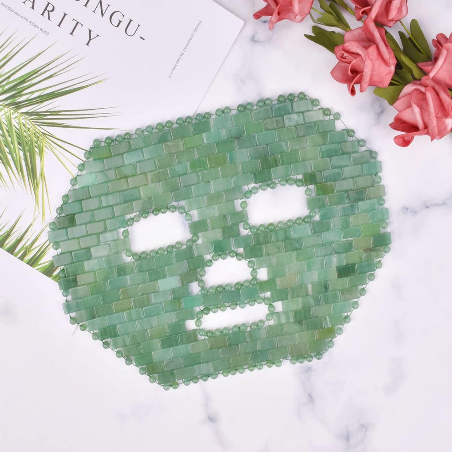 Jade Facial Mask｜100% All Natural Jade Sleep Mask｜Diminish Puffiness｜Soothe Eye Fatigue