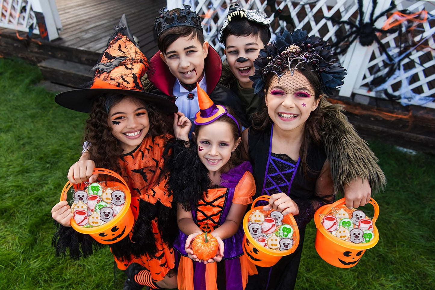 Fruidles Halloween Ghost Tattoo Lollipop Suckers Candy, Great for Goody Party Bag Fillers, Individually Wrapped (Half-Pound)