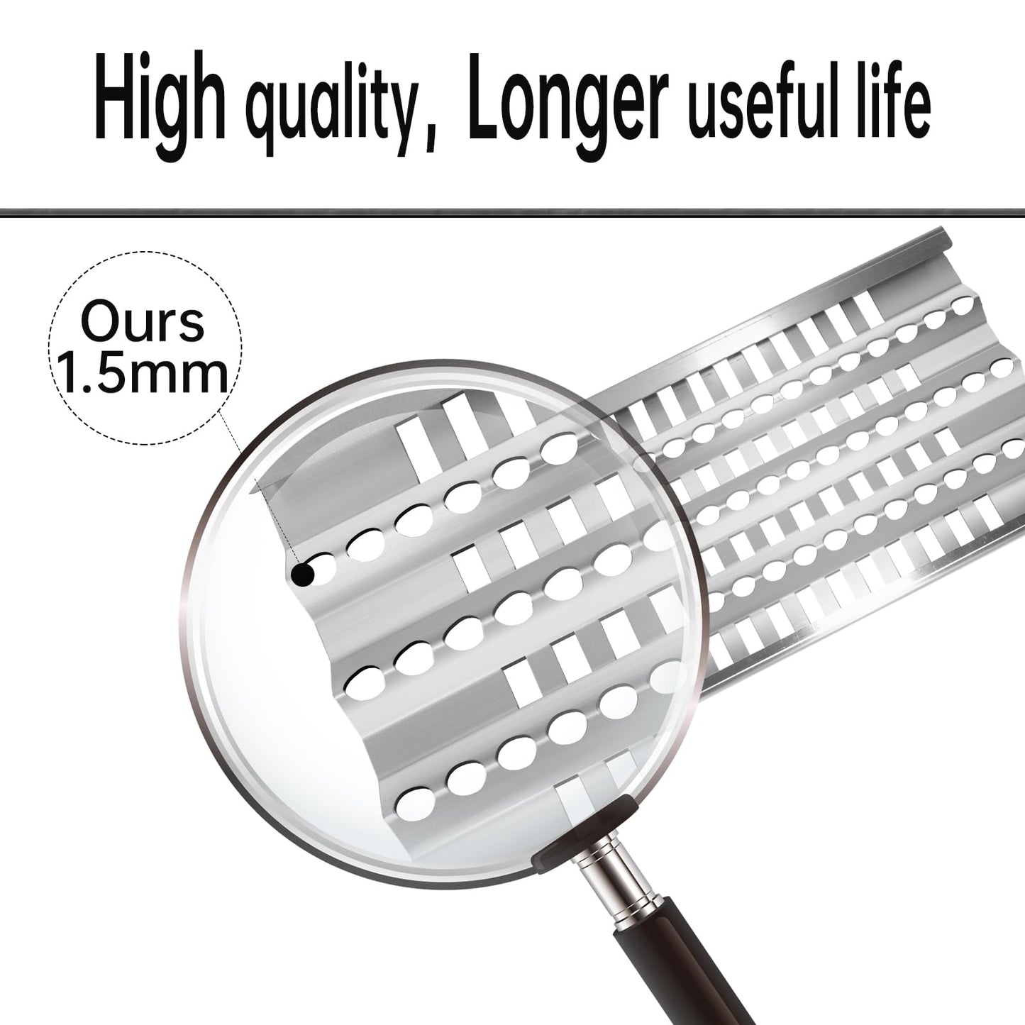Kalomo Grill Burners Radiant Tray Ceramic Rods for DCS Grill 27DBQR, DCS 36 BGB36-BQARL, DCS 48 BGB48-BQARL, DCS 30 BGB30-BQR-L, 18" Stainless Steel Heat Plates Shield Cook Grill Replacement Parts