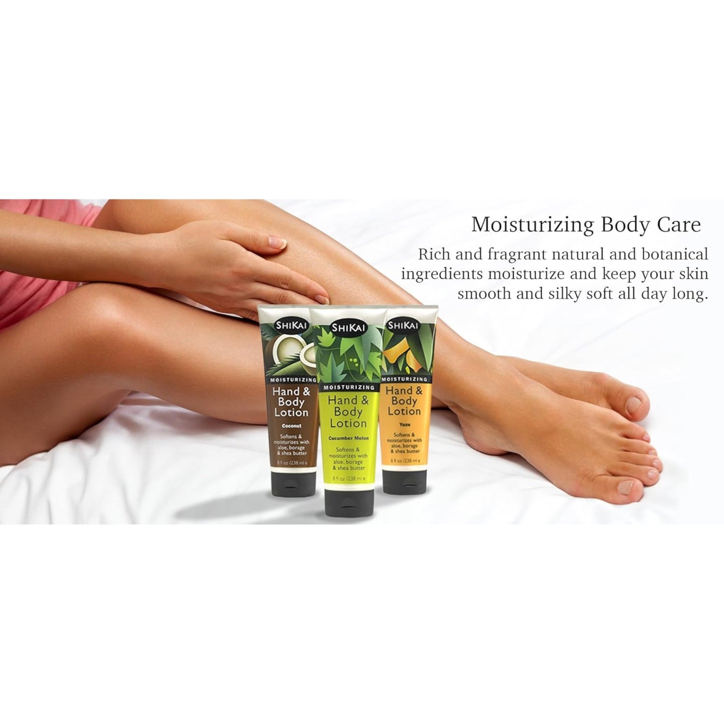ShiKai - Gardenia Hand & Body Lotion, Plant-Based, Perfect for Daily Use, Rich in Botanical Extracts, Makes Skin Softer & More H