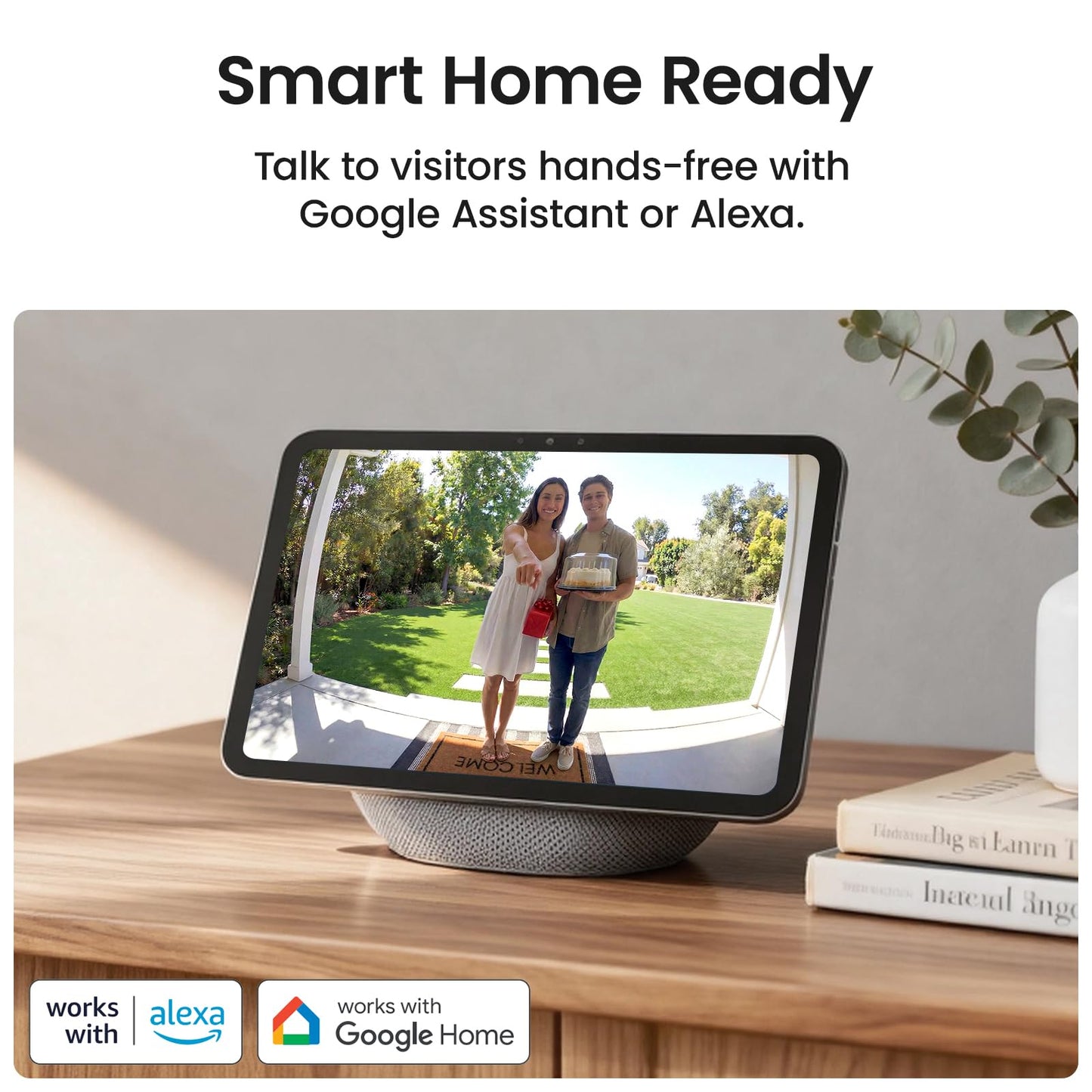 aosu Doorbell Camera Wireless, Local Storage, 5MP Ultra HD, Triple Motion Detection, 2.4/5 GHz WiFi, Built-in 8GB, Rechargeable Battery, Alexa & Google Compatible