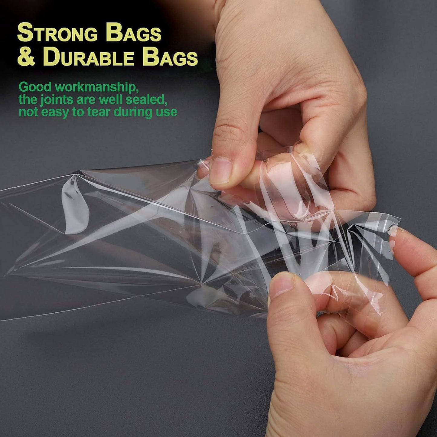 SOMIOCO 50 pcs Clear 10" x 13" Self Seal Cello Cellophane Bags Resealable Poly Bags 2.8 mils OPP Bag for Packaging Clothing, T Shirts, Party Decorative Gift