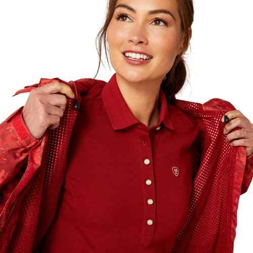 ARIAT Women's Spectator Waterproof Jacket, Sun-Dried Tomato Exploding Flo, XX-Large