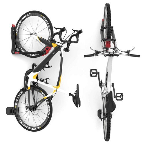 TORACK BIKEPAL No Lift Swivel Bike Rack, Space Saving Vertical Wall Mount Bike Holder for Garage Storage (1 Pack)
