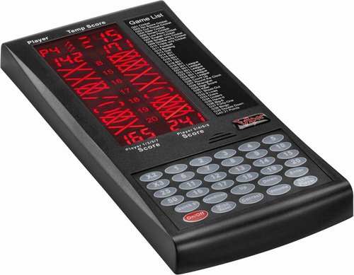 Viper ProScore Digital Dart Scorer Scoreboard 40 Games Black & Shot King Regulation Bristle Steel Tip Dartboard Set