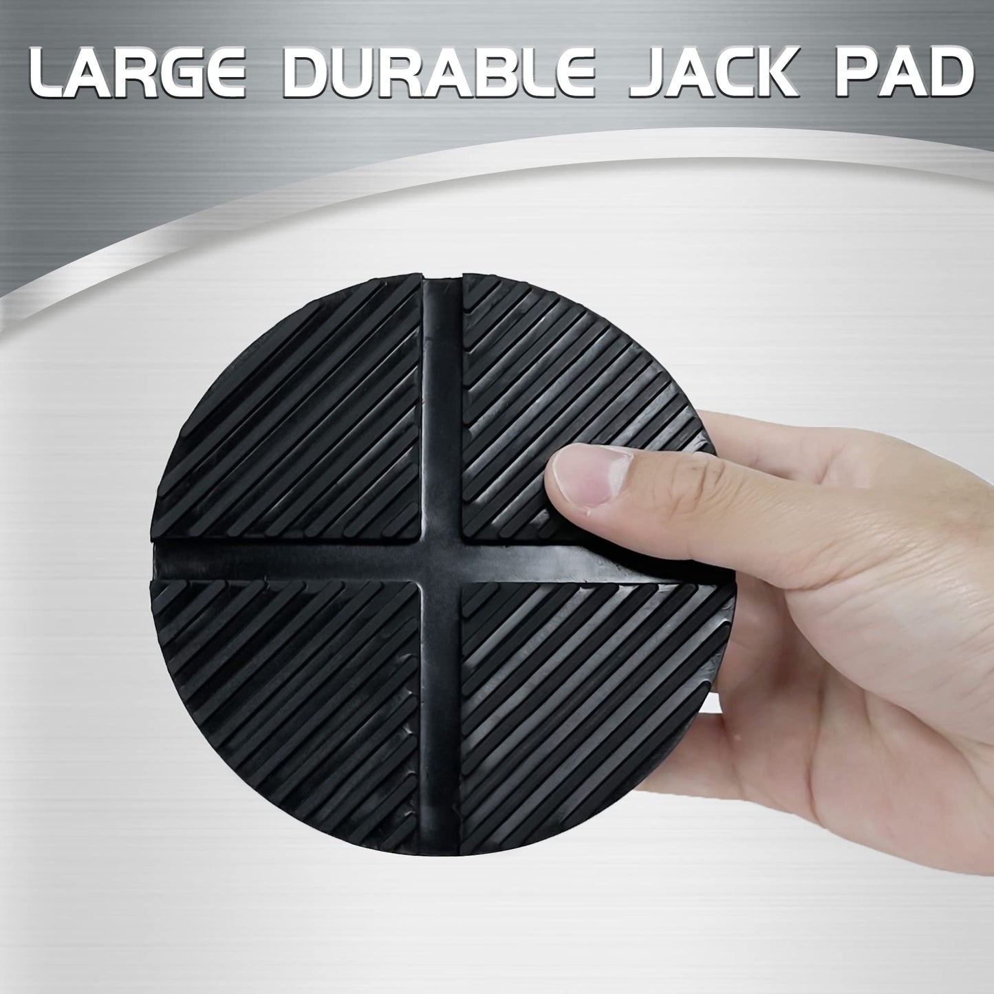 TONDA Floor Jack Rubber Pad, Universal Jack Puck Adapter, Pinch Weld Side Frame Rail Protector, 2 Pack