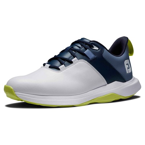 FootJoy Men's Prolite Previous Season Style Golf Shoe, White/Navy/Lime, 8.5 Wide
