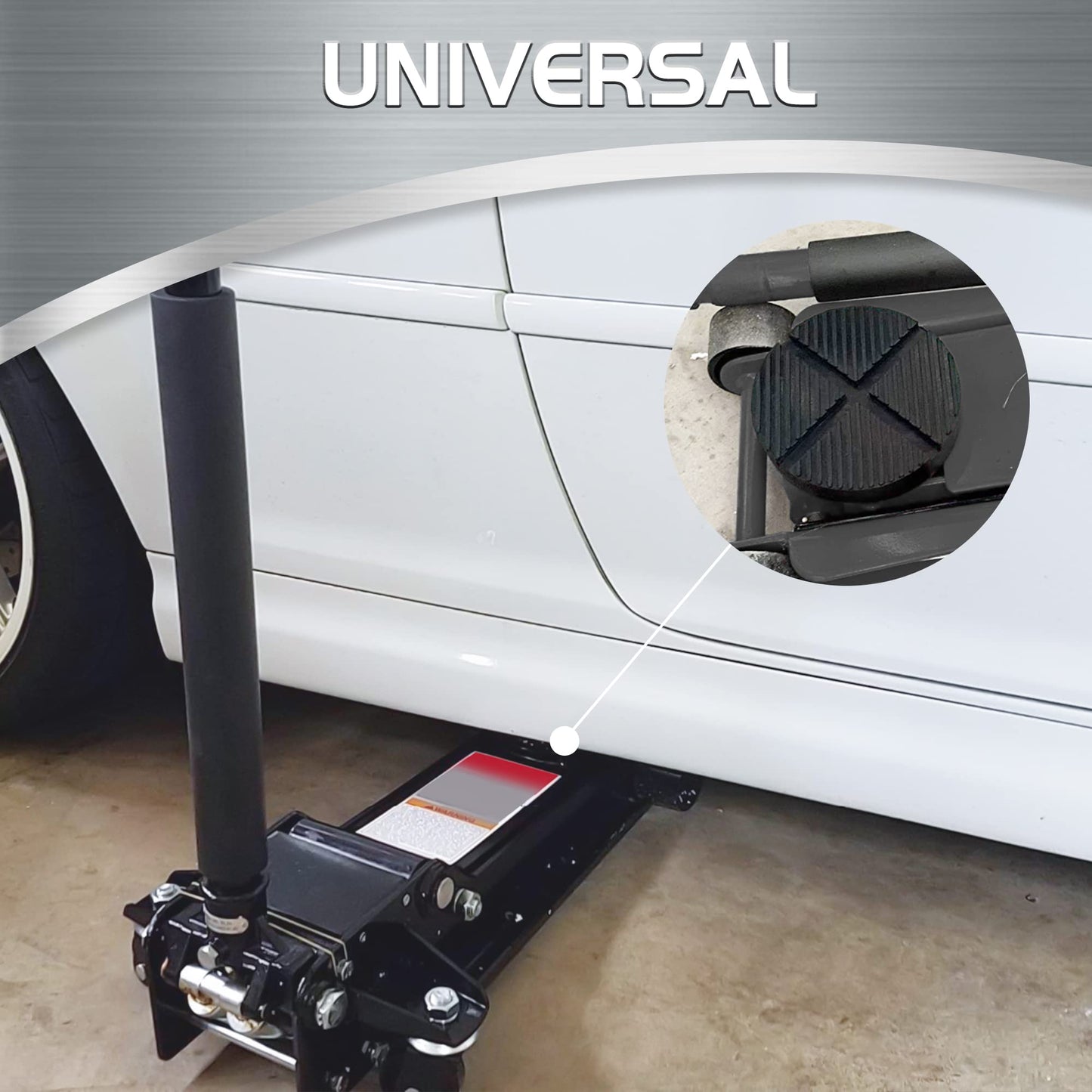TONDA Floor Jack Rubber Pad, Universal Jack Puck Adapter, Pinch Weld Side Frame Rail Protector, 2 Pack