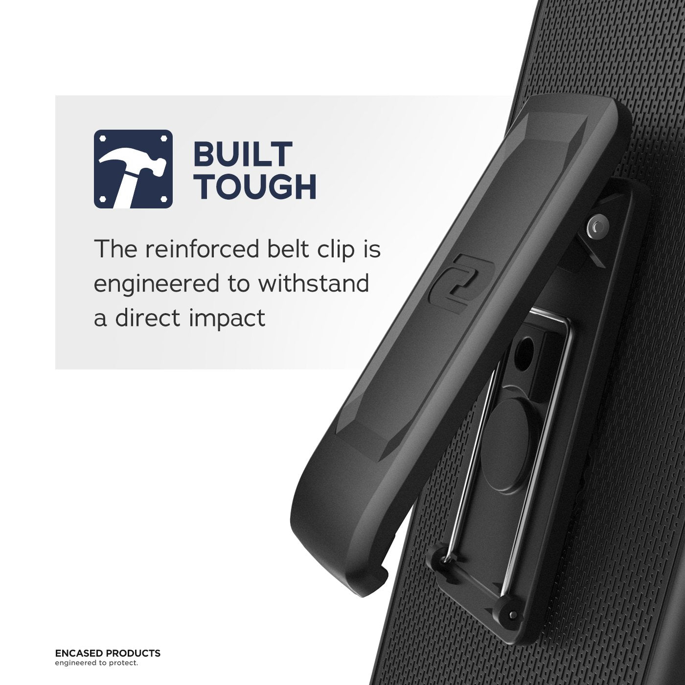 Encased Pixel 4A 5G Case With Screen Protector And Belt Clip (Rebel Shield) Heavy Duty Full Body Cover With Build-In Screen Guar