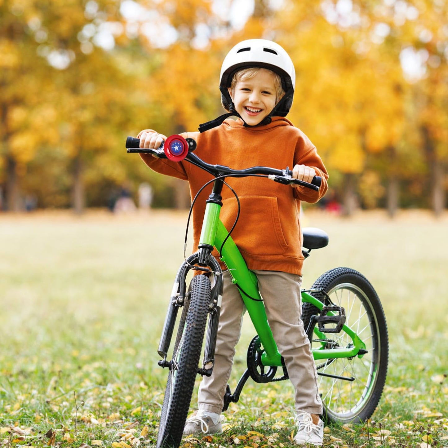 CHILDHOOD Kids Bike Horn Bell (Black&Red)