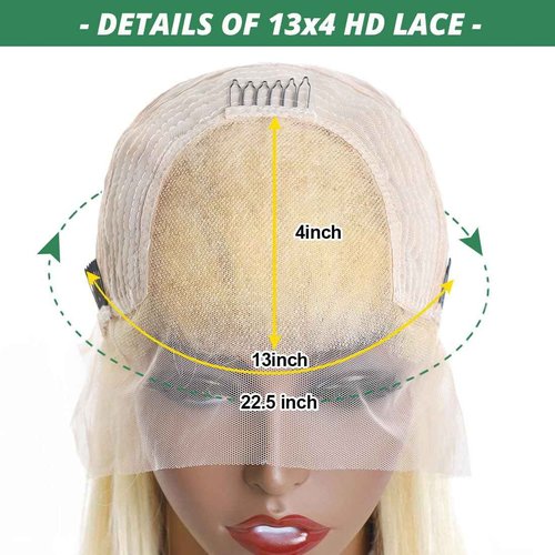 Sweetie 12 Inch 613 13x4 Lace Front Wig Human Hair 150% Density 12A Blonde Wig Human Hair Body Wave Lace Front Wigs Human Hair for Women HD Lace Glueless Wigs Human Hair Pre Plucked