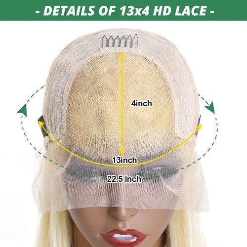 Sweetie 16 Inch 613 13x4 Lace Front Wig Human Hair 150% Density 12A Blonde Wig Human Hair Body Wave Lace Front Wigs Human Hair for Women HD Lace Glueless Wigs Human Hair Pre Plucked