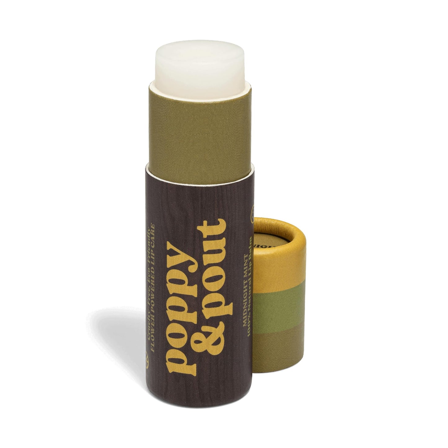Poppy & Pout Midnight Mint Jumbo Lip Balm | All Natural Lip Balms & Moisturizers | Hydrates with Beeswax, Vitamin E, Organic Coc