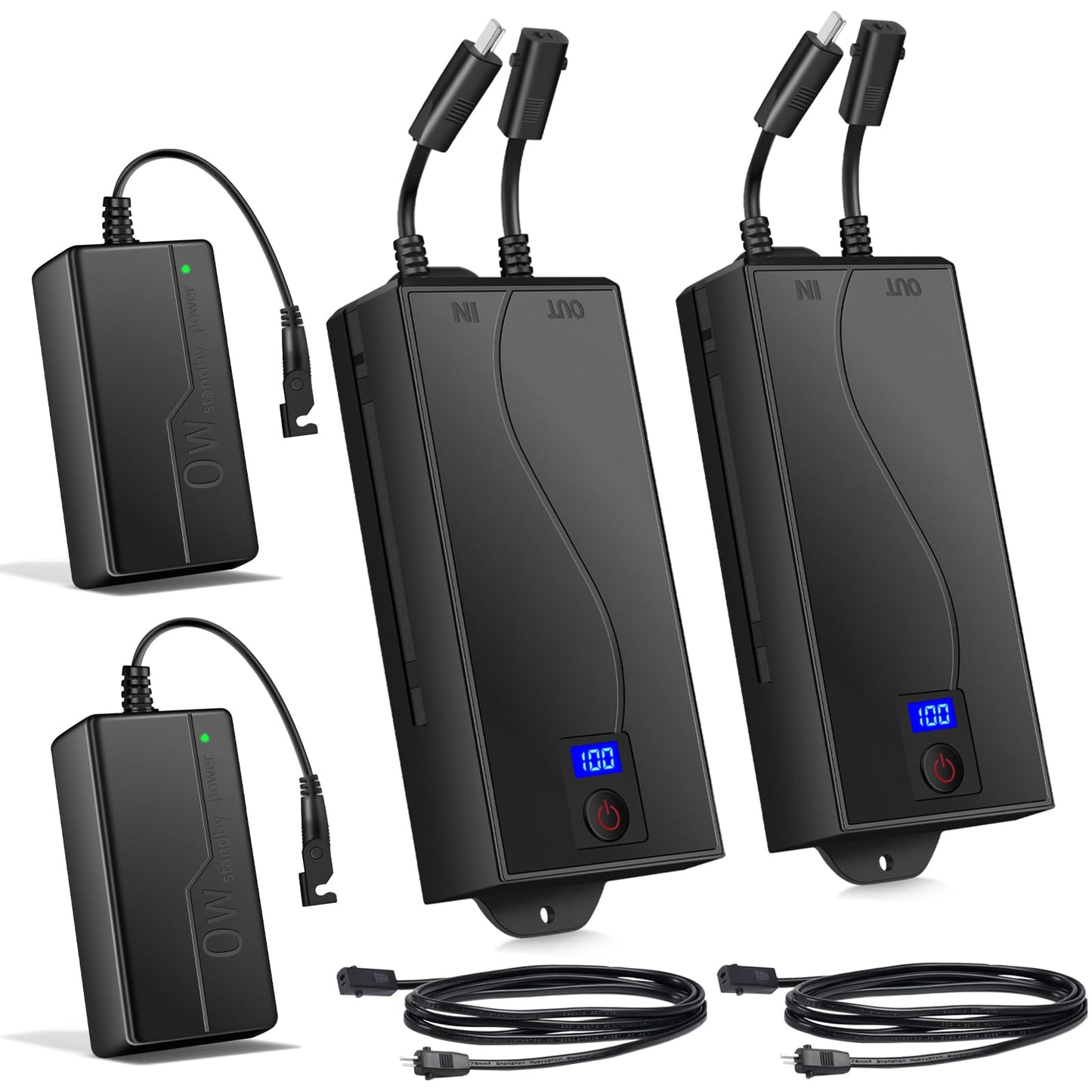 Battery Pack for Reclining Furniture, Recliner Battery Packs Rechargeable 2 Pin, Universal Wireless Batteries for Reclining Furniture with Charger for Electric Recliner,Sofa,Couch,Lift Chair 2500mAh