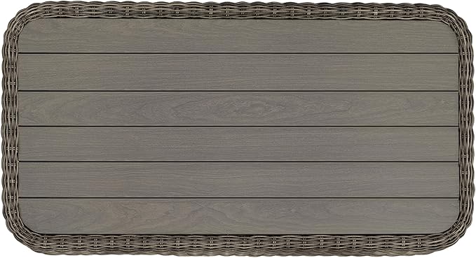 CHITA Patio Wicker 3-Seater Sofa with Removable Cushion, Backyard Rattan Chair for Sunrooms, Patios, Decks, Fully Assembled