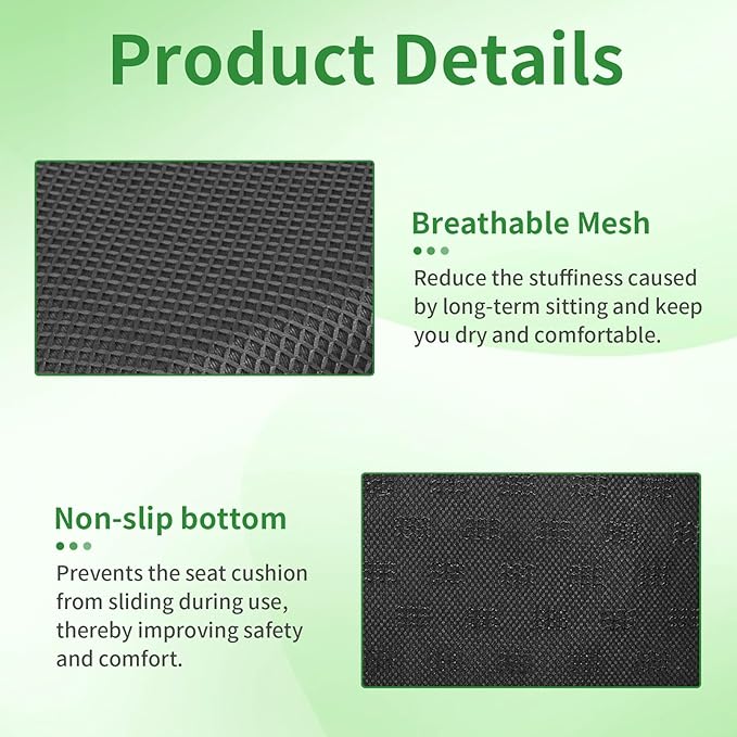 Anycosy Stadium Seat Cushion,Portable and Extra Thick Bleacher Seats Cushion for Any Outdoor Events (1 Pack-Gray)