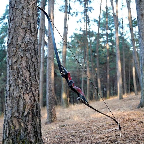 PMZ Recurve Bow and Arrow, Newset Professional Aldults Archery Hunting Bow, 60'' Wooden Takedown Bow, for Youth Beginners to Advanced Outdoor Practice & Hunting, Right Hand, 35 lbs