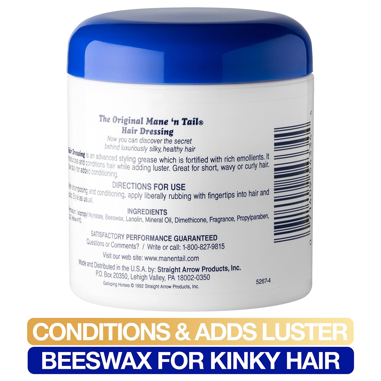 Mane 'n Tail Herbal Gro NATURAL CONDITIONER FOR HAIR & SCALP Pomade 5.5 Ounce