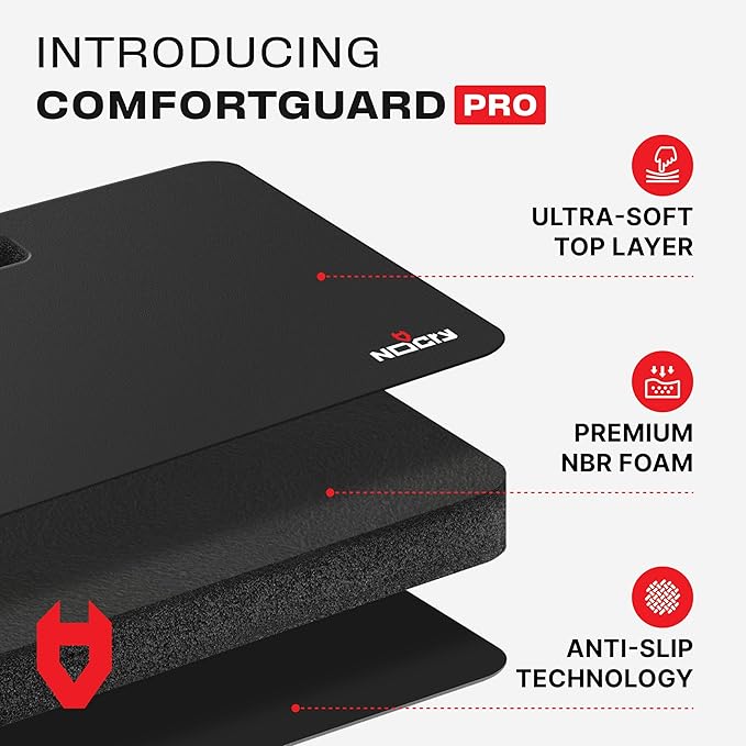 NoCry Extra Thick Professional Garden Kneeling Pad — Heavy Duty Anti-Slip Coating, Ultra Soft High Density Foam Cushion, Water & Dirt Resistant, Shock Absorbent Garden Kneeler