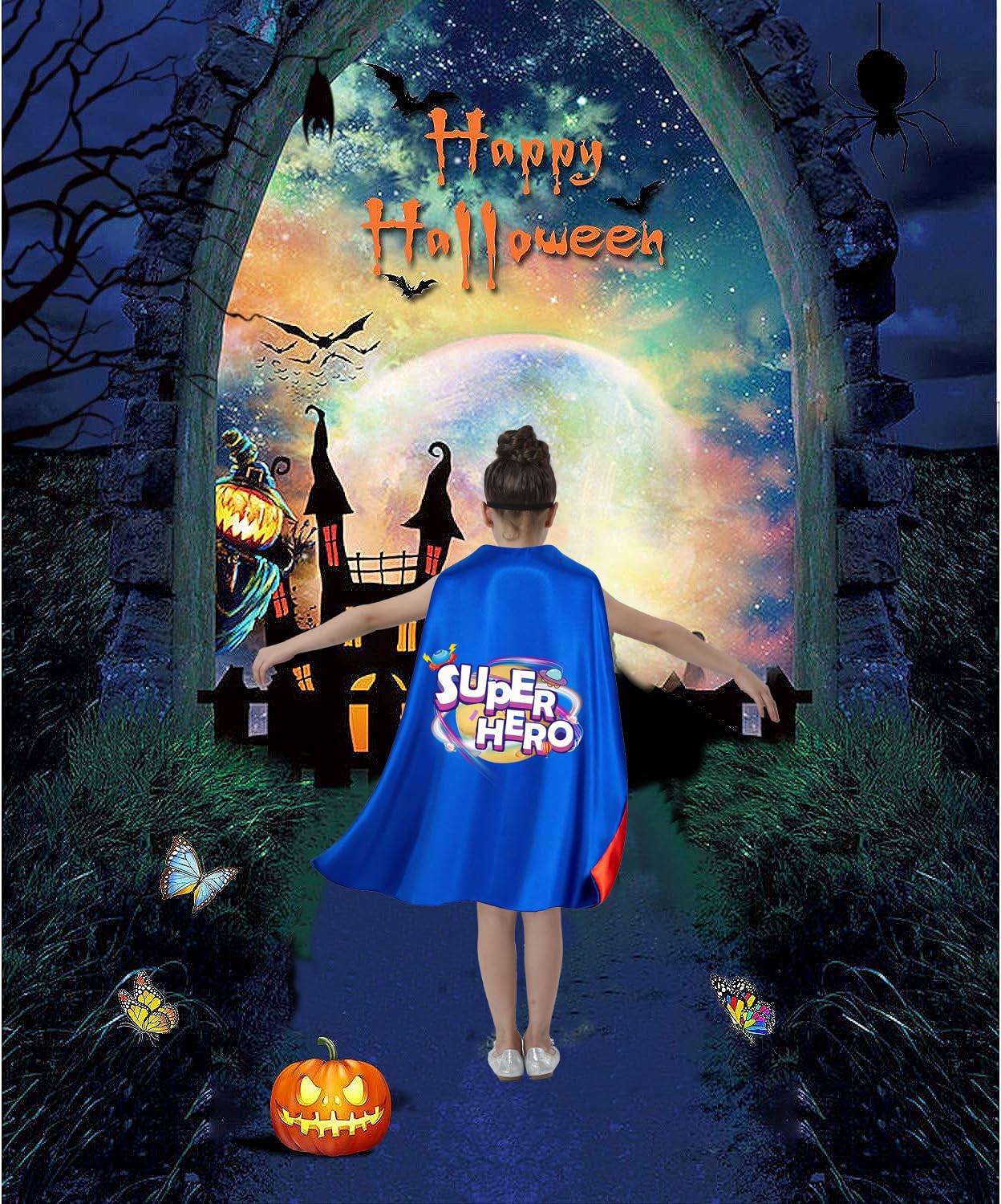 Shireake Baby Super Hero Capes Kids Halloween Party Superhero Costumes,Superhero Capes for kids with Mask Birthday Gifts