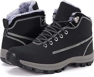 WHITIN Men's Waterproof Cold-Weather Snow Boots