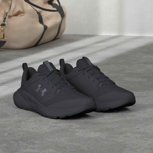 Under Armour Men's Charged Commit Trainer 4, (005) Black/Ultimate Black/Castlerock, 11, US