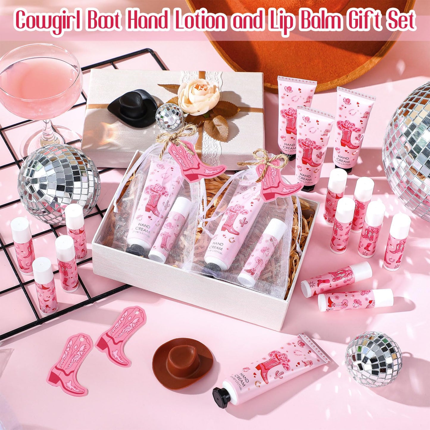 Swiffen 48 Sets Cowgirl Party Favors Western Theme Party Gifts for Guests Disco Cowgirl Boots Bachelorette Baby Bridal Shower Gi