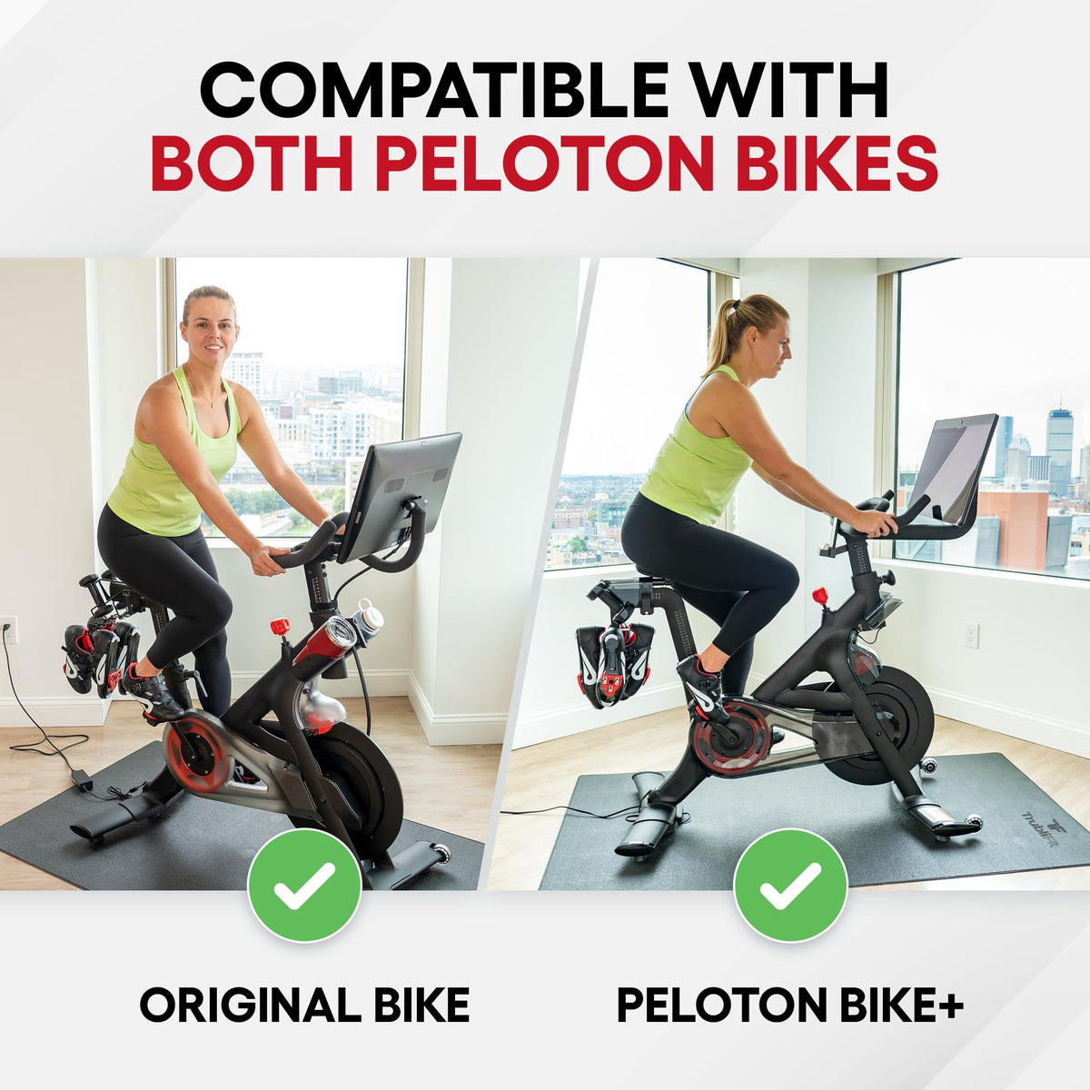 Bike Mat for Peloton Bike and Peloton Bike+, Exercise Bike Mat, Indoor Cycling Floor Mat, Waterproof Under Equipment Mat